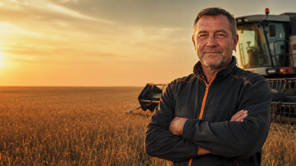 Комбайнер у комбайна CLAAS
