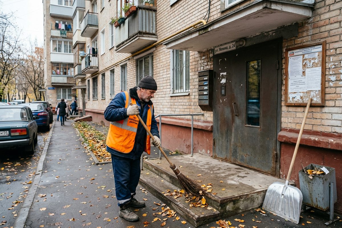 Дворник на жилой комплекс — м. Девяткино — Санкт-Петербург