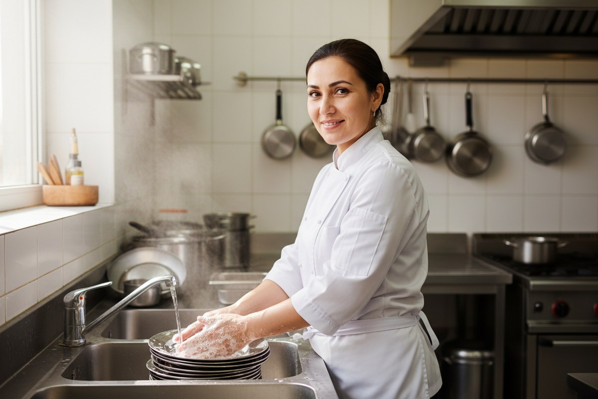 Посудомойщица на столовая — м. Парнас — Санкт-Петербург